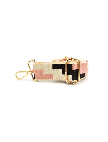 Nylon Strap Adjustable (Pink & Brown)