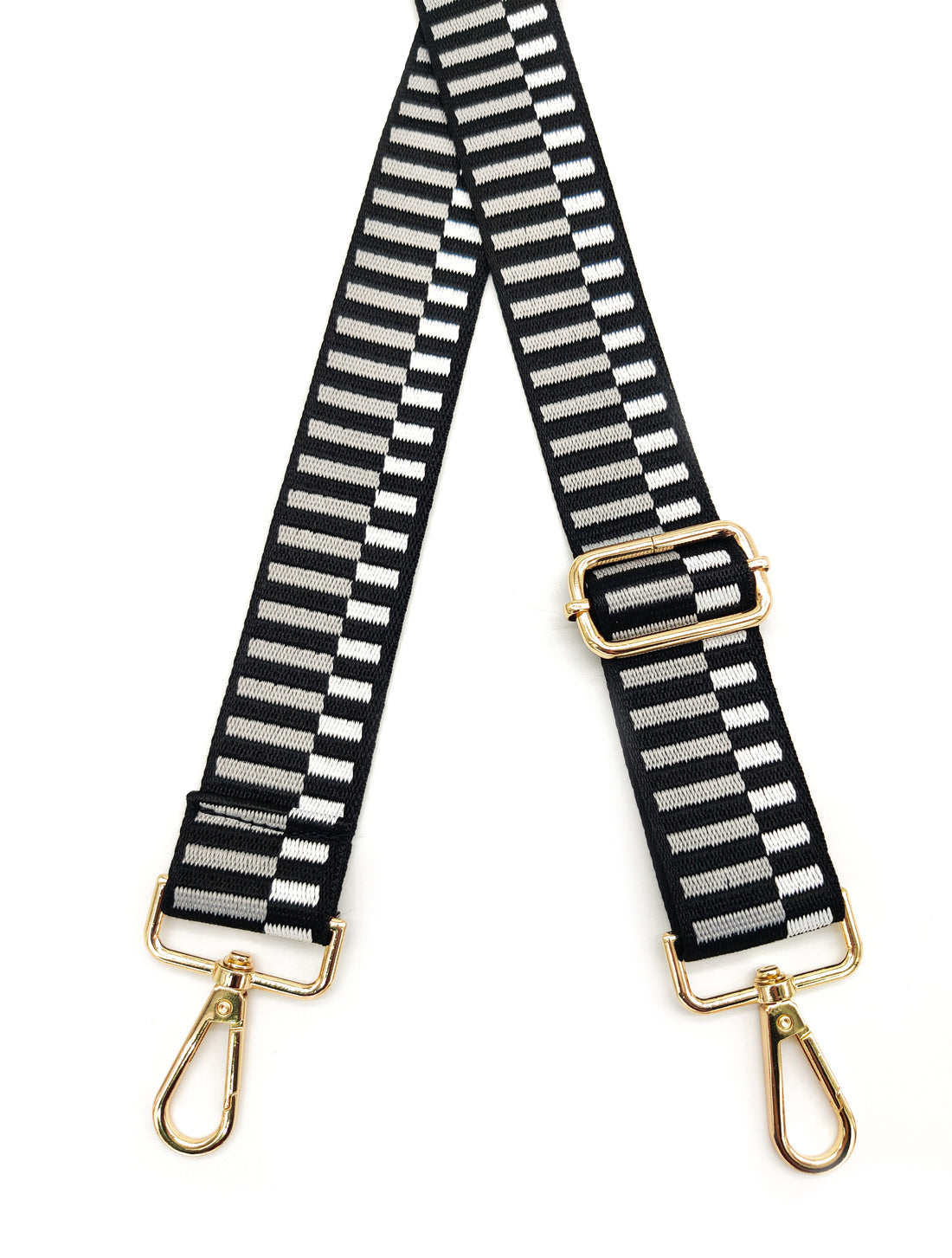 Nylon Strap Adjustable (Rectangular B/W)