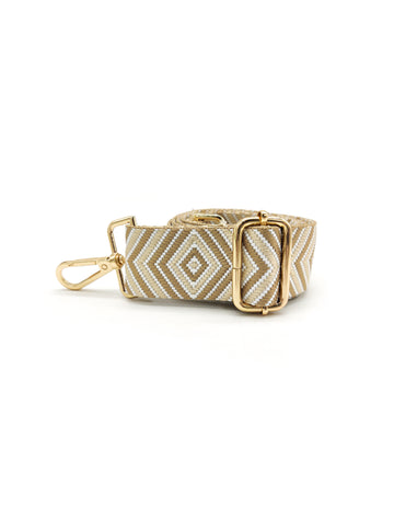 Nylon Strap Adjustable (Light Beige Diamond)
