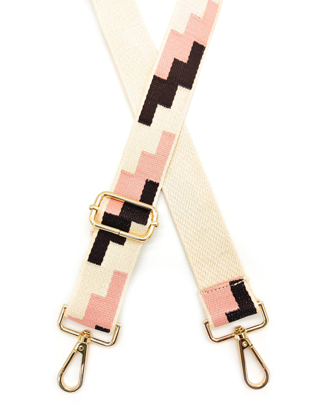 Nylon Strap Adjustable (Pink & Brown)