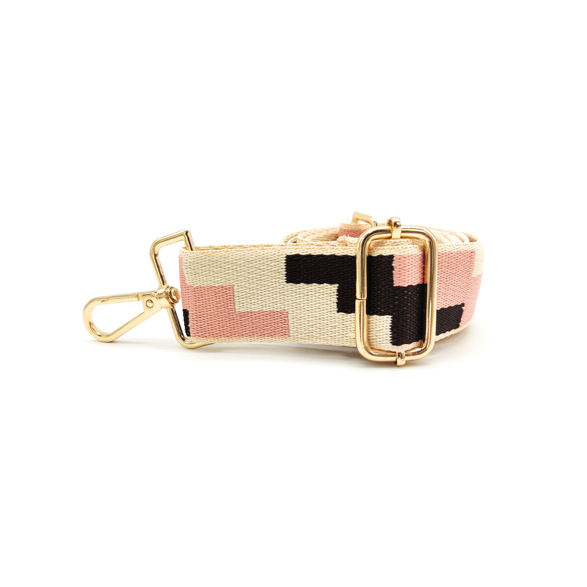 Nylon Strap Adjustable (Pink & Brown)