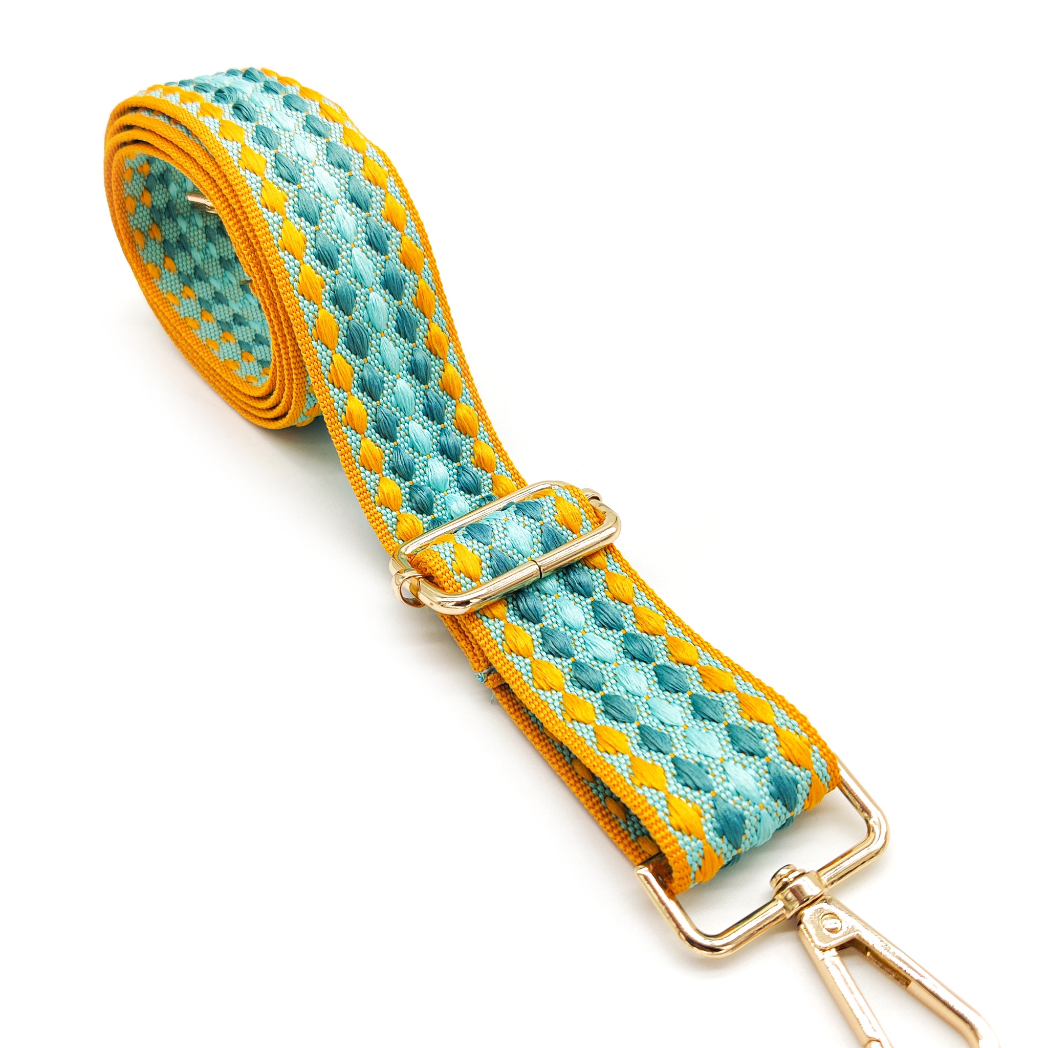 Nylon Strap Adjustable (Ice Blu & Yellow)