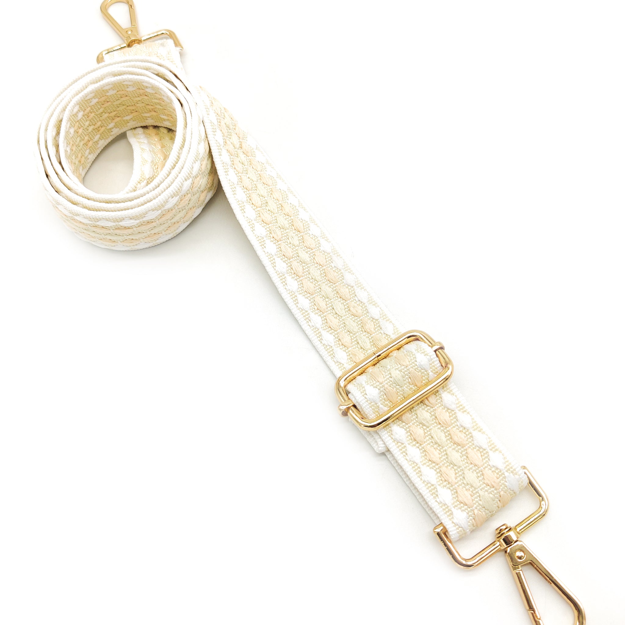 Nylon Strap Adjustable (Weaved White)