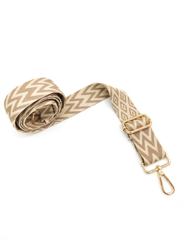 Nylon Strap Adjustable (Beige Wave)