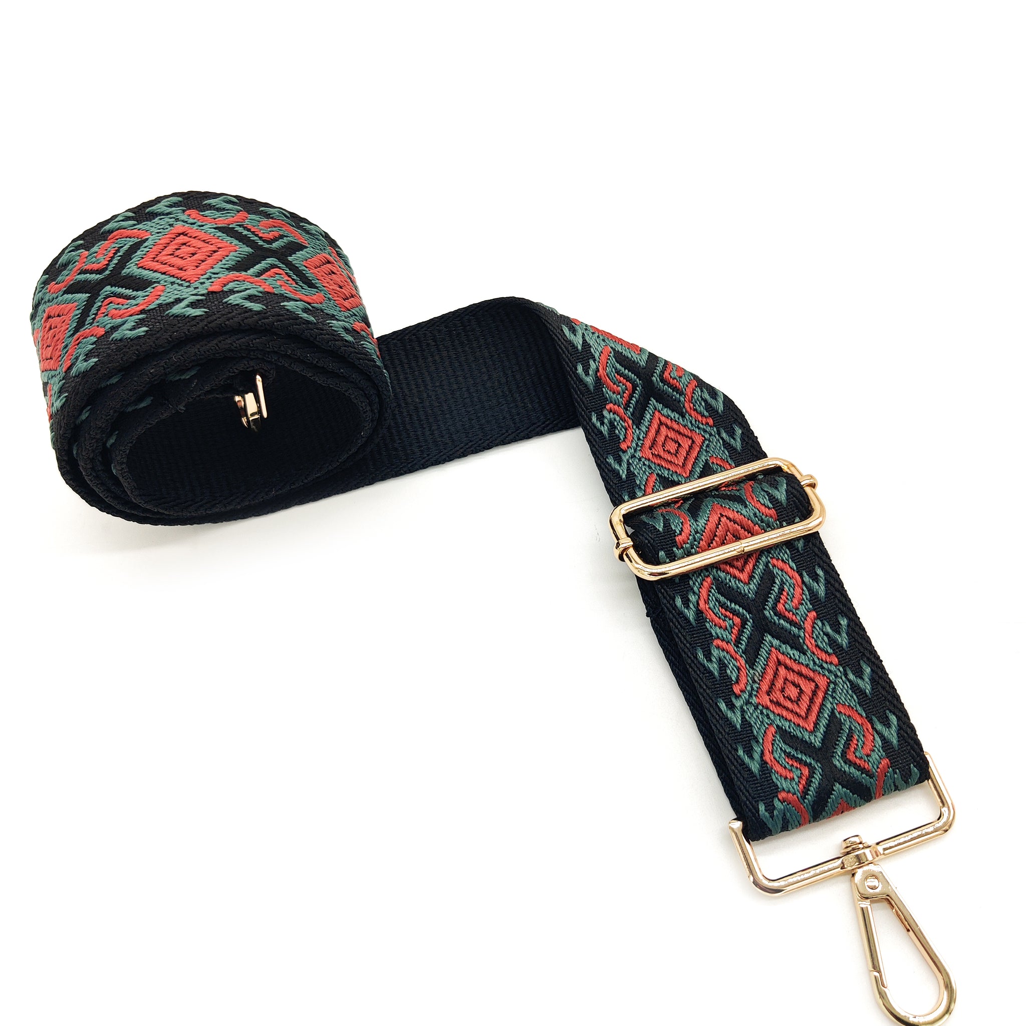 Nylon Strap Adjustable (Black & Green)