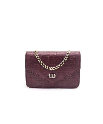 Croco Shoulder Bag