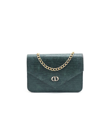 Croco Shoulder Bag